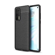 Чехол-накладка Litchi Grain для Huawei P40 (черный) Чехол-накладка Litchi Grain для Huawei P40 (черный)