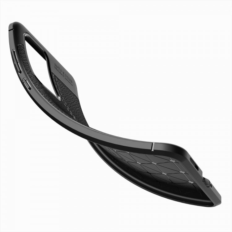 Чехол-накладка Litchi Grain для Huawei P40 (черный)