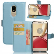 Чехол с визитницей для Motorola Moto M (голубой) Чехол с визитницей для Motorola Moto M (голубой)