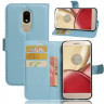 Чехол с визитницей для Motorola Moto M (голубой)