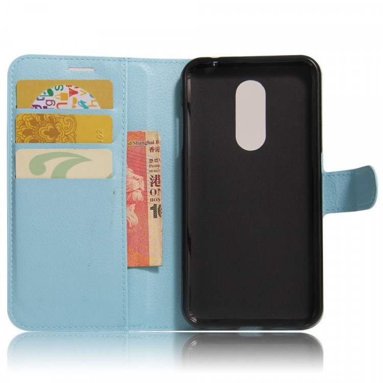 Чехол с визитницей для Motorola Moto M (голубой)