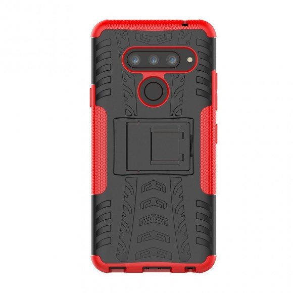 Чехол Hybrid Armor для LG V40 ThinQ (черный + красный) Чехол Hybrid Armor для LG V40 ThinQ (черный + красный)