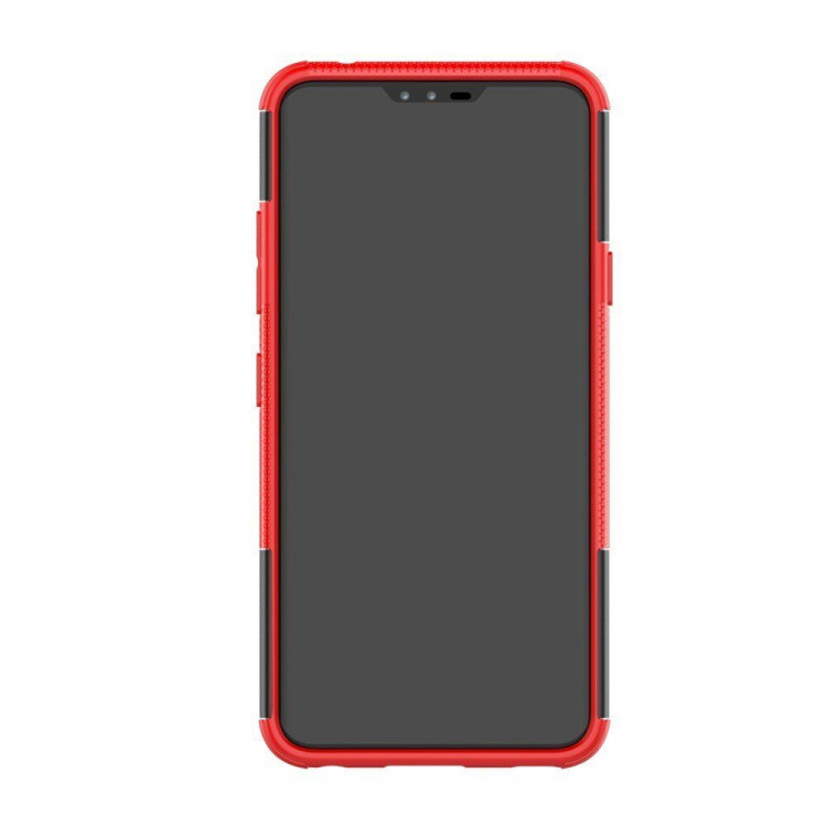 Чехол Hybrid Armor для LG V40 ThinQ (черный + красный)