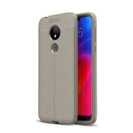 Чехол-накладка Litchi Grain для Motorola Moto G7 Power (серый) Чехол-накладка Litchi Grain для Motorola Moto G7 Power (серый)