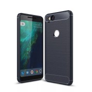 Чехол-накладка Carbon Fibre для Google Pixel 2 (темно-синий)