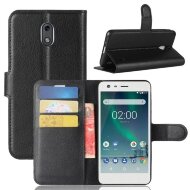 Чехол с визитницей для Nokia 2 (черный) Чехол с визитницей для Nokia 2 (черный)