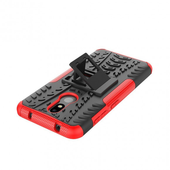 Чехол Hybrid Armor для Nokia 3.2 (черный + красный)