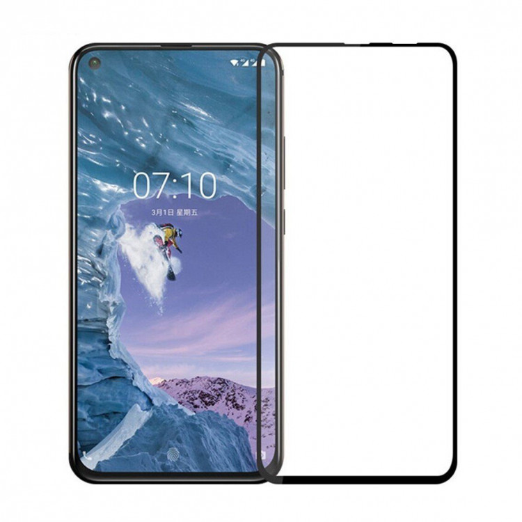 Защитное стекло 3D для Nokia X71 (черный)
