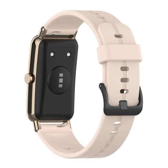 Силиконовый ремешок для Huawei Watch Fit Mini и часов с креплением 16мм (розовый)