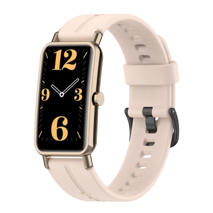 Силиконовый ремешок для Huawei Watch Fit Mini и часов с креплением 16мм (розовый)