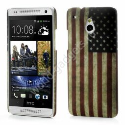 Пластиковый чехол Retro USA National Flag для  HTC One Mini / M4