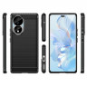 Чехол-накладка Carbon Fibre для Honor 80 (черный)