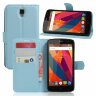 Чехол с визитницей для ZTE Blade L5 / L5 Plus (голубой)