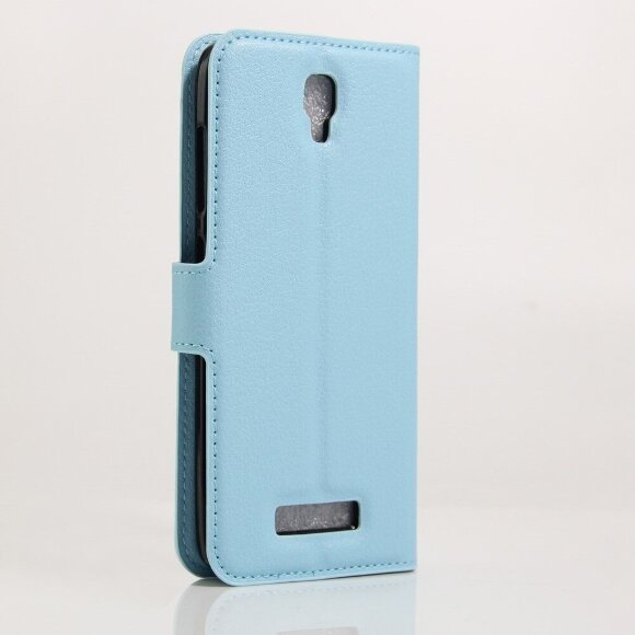 Чехол с визитницей для ZTE Blade L5 / L5 Plus (голубой)