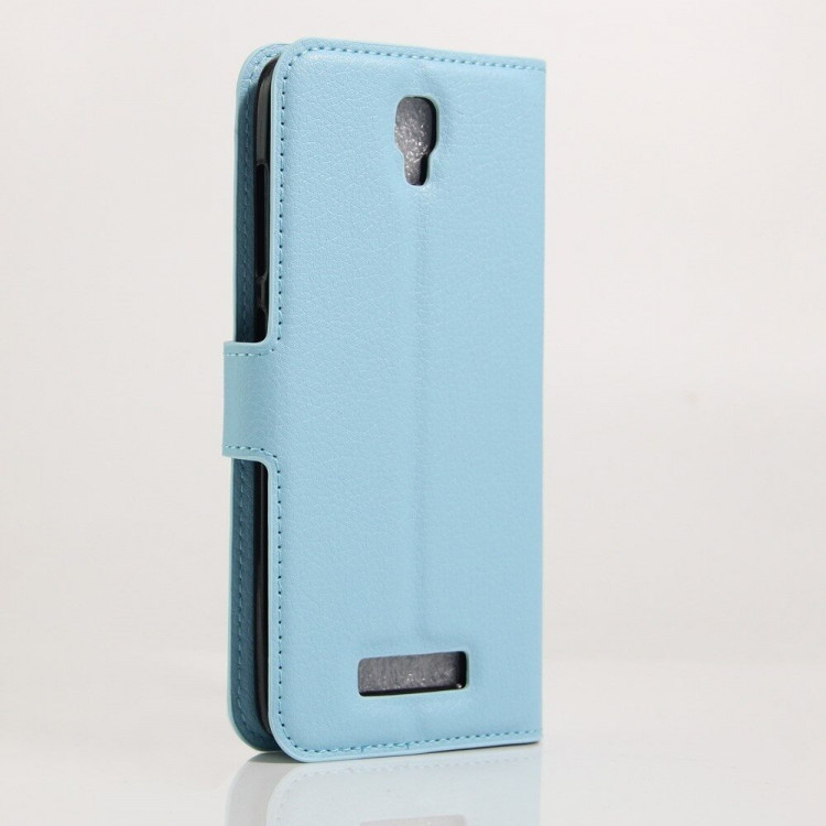Чехол с визитницей для ZTE Blade L5 / L5 Plus (голубой)