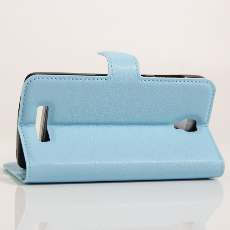Чехол с визитницей для ZTE Blade L5 / L5 Plus (голубой)