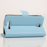 Чехол с визитницей для ZTE Blade L5 / L5 Plus (голубой)