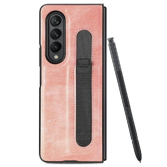 Чехол Pen Slot Design для Samsung Galaxy Z Fold4 (розовый)