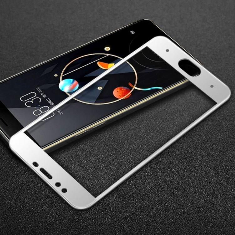 Защитное стекло 3D для ZTE Nubia M2 lite (белый)