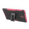 Чехол Hybrid Armor для Samsung Galaxy Tab A 10.5 (2018) SM-T590 / SM-T595 (черный + розовый)