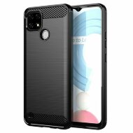 Чехол-накладка Carbon Fibre для Realme C21, Realme C21Y (черный) Чехол-накладка Carbon Fibre для Realme C21, Realme C21Y (черный)