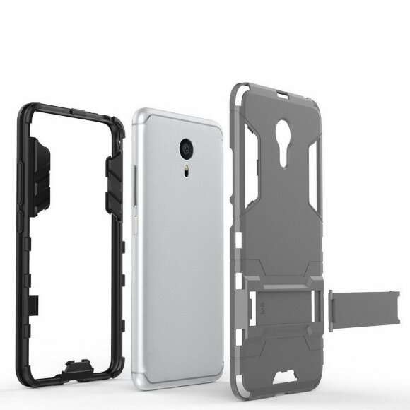 Чехол Duty Armor для Meizu Pro 6 (серебряный)