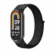 Нейлоновый ремешок для Xiaomi Mi Smart Band 8, Xiaomi Mi Band 8 (черный) Нейлоновый ремешок для Xiaomi Mi Smart Band 8, Xiaomi Mi Band 8 (черный)