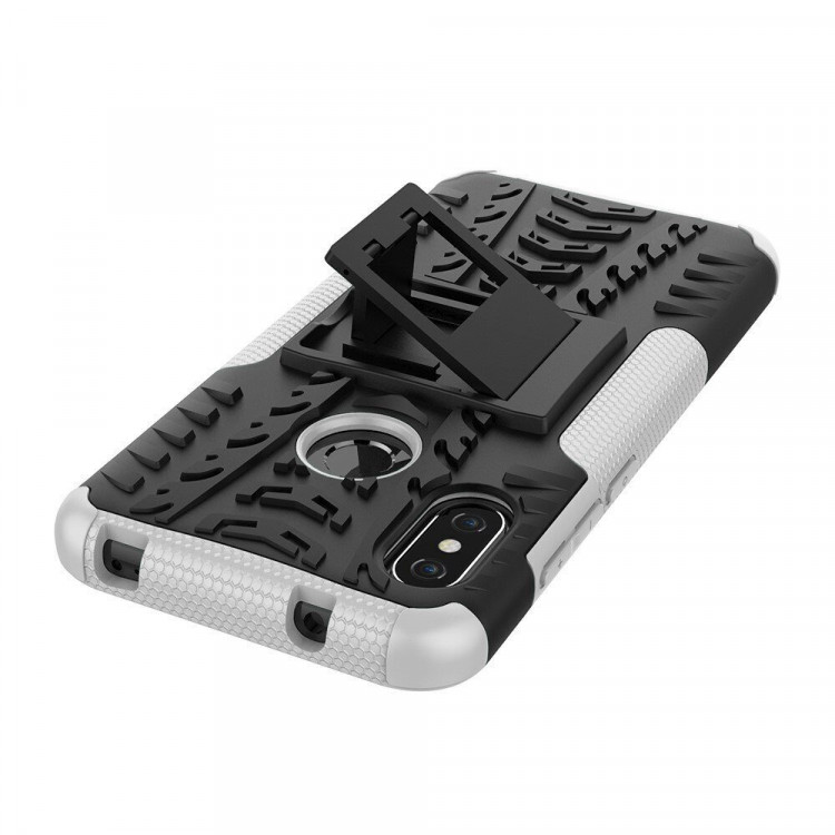 Чехол Hybrid Armor для Xiaomi Mi A2 Lite / Redmi 6 Pro (черный + белый)