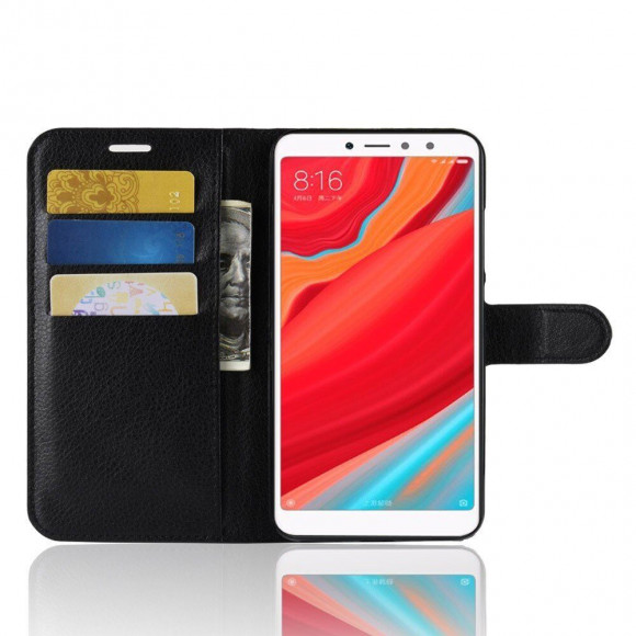 Чехол с визитницей для Xiaomi Redmi S2 (черный)