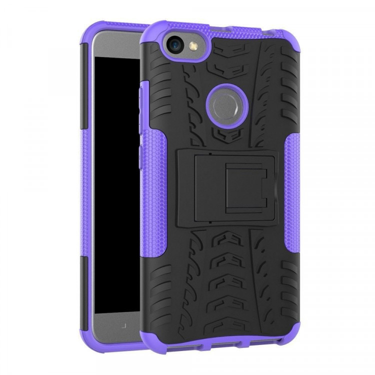 Чехол Hybrid Armor для Xiaomi Redmi Note 5A / 5A Prime (черный + фиолетовый)