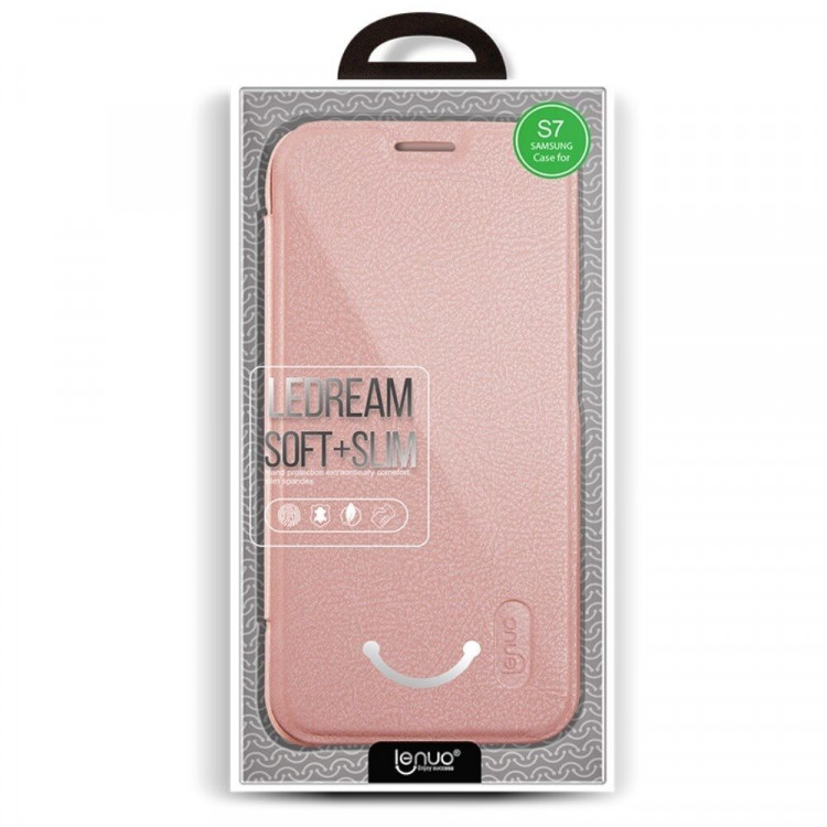 Чехол LENUO для Samsung Galaxy S7 (розовый)