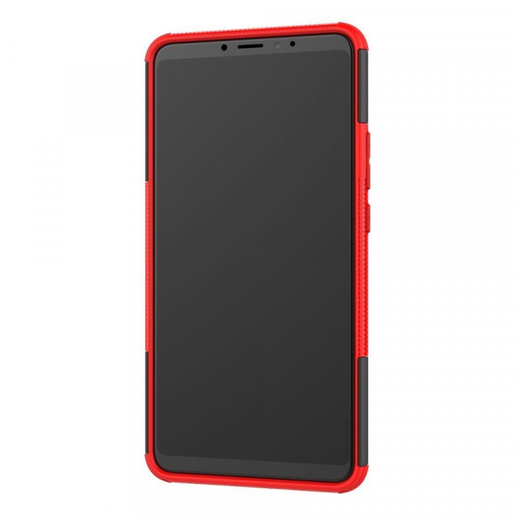 Чехол Hybrid Armor для Xiaomi Mi Max 3 (черный + красный)