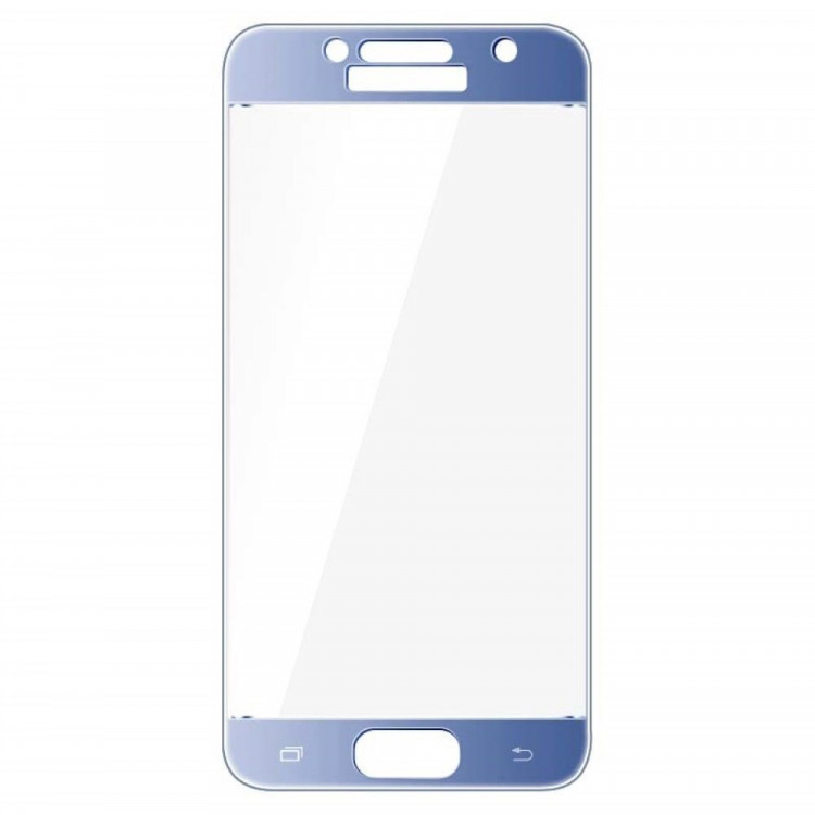 Защитное стекло 3D для Samsung Galaxy A3 (2017) SM-A320F (голубой)