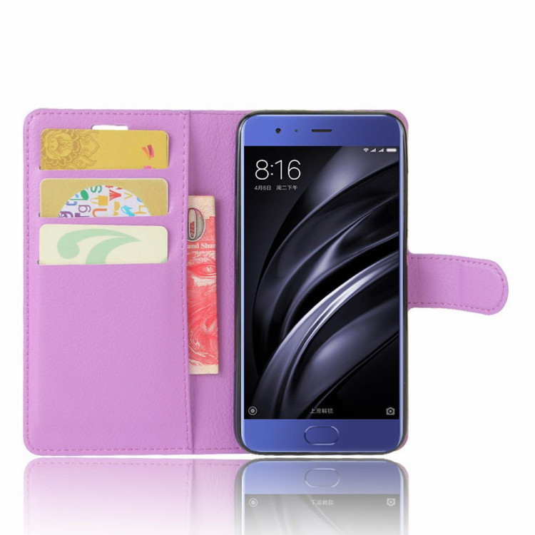 Чехол с визитницей для Xiaomi Mi6 (фиолетовый)
