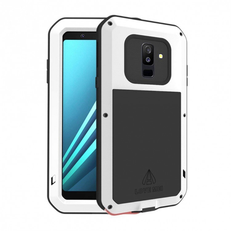 Гибридный чехол LOVE MEI для Samsung Galaxy A6 (белый)