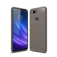 Чехол-накладка Carbon Fibre для Xiaomi Mi 8 Lite (серый) Чехол-накладка Carbon Fibre для Xiaomi Mi 8 Lite (серый)