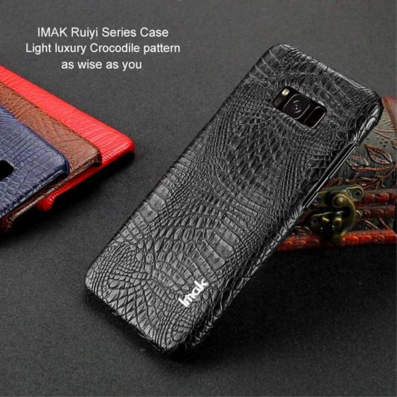Чехол-накладка iMak Ruiyi Crocodile для Samsung Galaxy S8+ (черный) Чехол-накладка iMak Ruiyi Crocodile для Samsung Galaxy S8+ (черный)