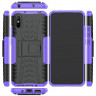 Чехол Hybrid Armor для Xiaomi Redmi 9A (черный + фиолетовый)