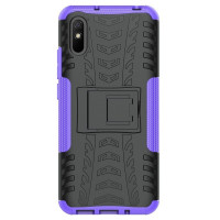 Чехол Hybrid Armor для Xiaomi Redmi 9A (черный + фиолетовый)