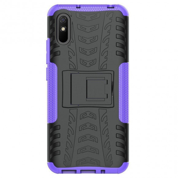 Чехол Hybrid Armor для Xiaomi Redmi 9A (черный + фиолетовый) Чехол Hybrid Armor для Xiaomi Redmi 9A (черный + фиолетовый)