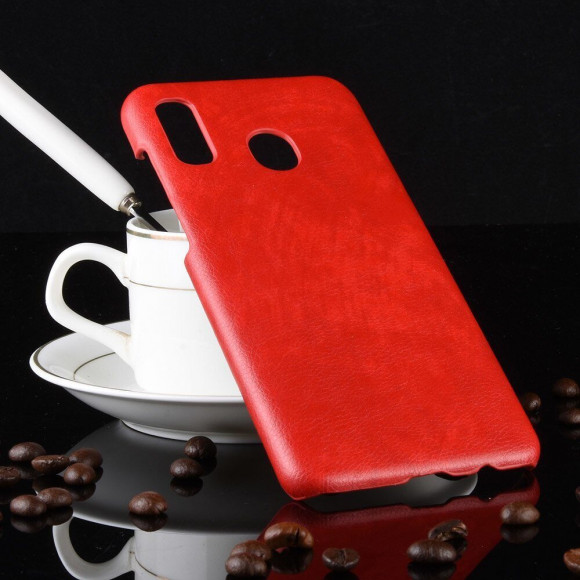 Кожаная накладка-чехол для Samsung Galaxy A40 (красный) Кожаная накладка-чехол для Samsung Galaxy A40 (красный)