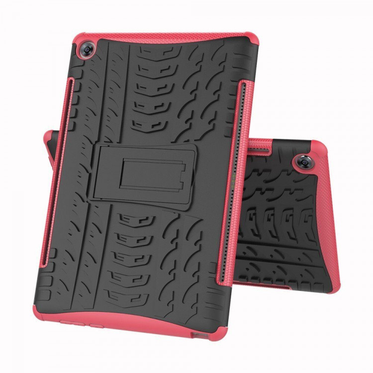 Чехол Hybrid Armor для Huawei MediaPad M5 10.8 / M5 10.8 Pro (черный + розовый)