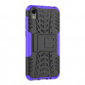 Чехол Hybrid Armor для Huawei Y5 (2019) / Honor 8S (черный + фиолетовый)