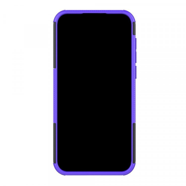 Чехол Hybrid Armor для Huawei Y5 (2019) / Honor 8S (черный + фиолетовый)