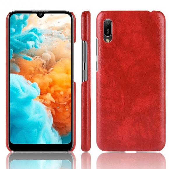 Кожаная накладка-чехол для Huawei Y6 Pro (2019) (красный) Кожаная накладка-чехол для Huawei Y6 Pro (2019) (красный)
