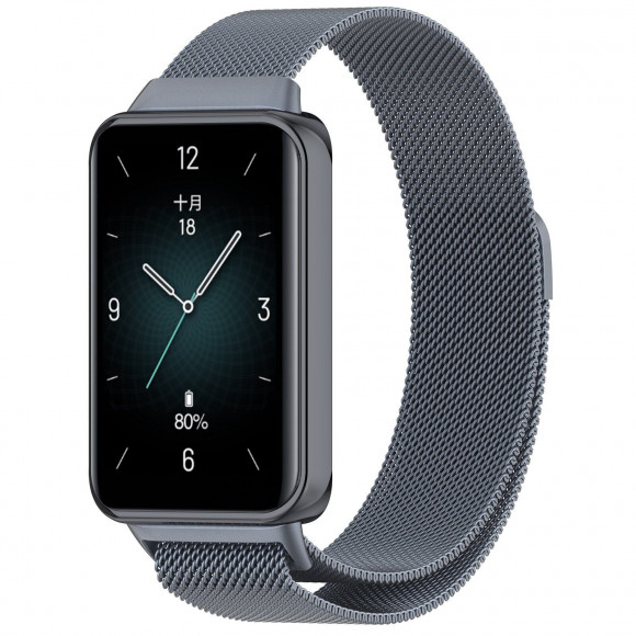 Миланский сетчатый браслет для Honor Band 9 (серый) Миланский сетчатый браслет для Honor Band 9 (серый)