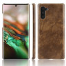 Кожаная накладка-чехол для Samsung Galaxy Note 10 (коричневый)