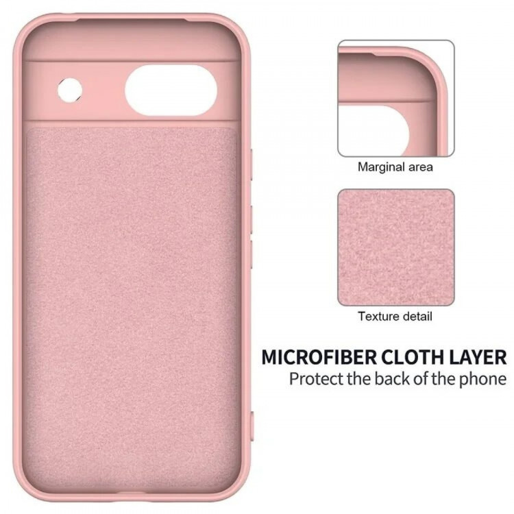 Силиконовый чехол Mobile Shell для Google Pixel 8a (розовый)