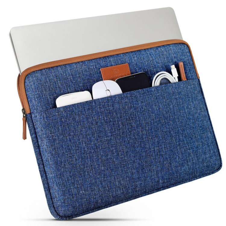 Тканевый чехол DOMISO для ноутбука и Macbook 13,3 дюйма (LP10 голубой)