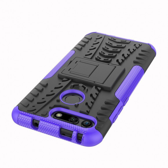 Чехол Hybrid Armor для Huawei Honor View 20 (черный + фиолетовый) Чехол Hybrid Armor для Huawei Honor View 20 (черный + фиолетовый)